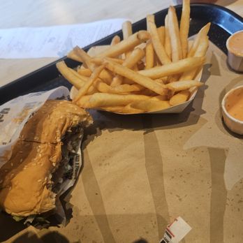 Habit Burger & Grill - Not the best picture but damn it was good!! - Salad Near Me - Tukwila, Washington