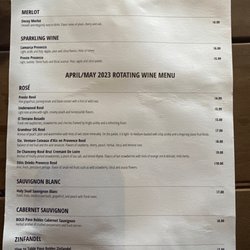 Back Bay Tavern - Wine menu 2
