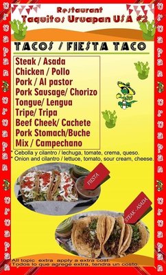 Menu photo 2 Taquitos Uruapan USA 2 Dayton, OH Menu photo 2 Taquitos Uruapan USA 2 Dayton, OH