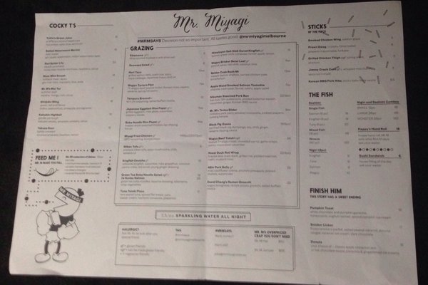 Menu photo 3 Mr. Miyagi Windsor, VIC Menu photo 3 Mr. Miyagi Windsor, VIC