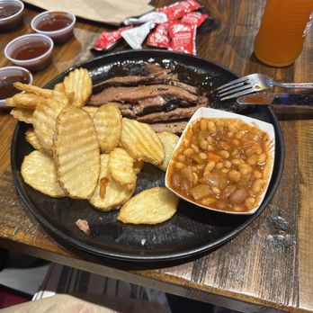 RIBBRO BBQ - Brisket with fries & bbq beans - Barbeque Near Me - Long Beach, California RIBBRO BBQ - Brisket with fries & bbq beans - Barbeque Near Me - Long Beach, California