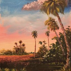 Life Enrichment Center - Florida landscape in acrylic