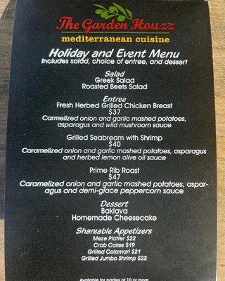 Menu photo 3 The Garden Houzz Port Colborne, ON