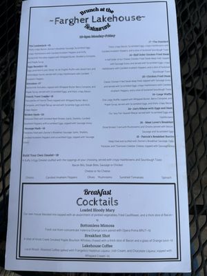 Menu photo 1 Fargher Lakehouse Yacolt, WA