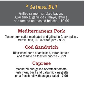 Brickhouse Tavern - Nice try, trying to tell me that the Mediterranean pork sandwich was not served on pita bread. Terrible service. - American Near Me - Davidson, North Carolina
