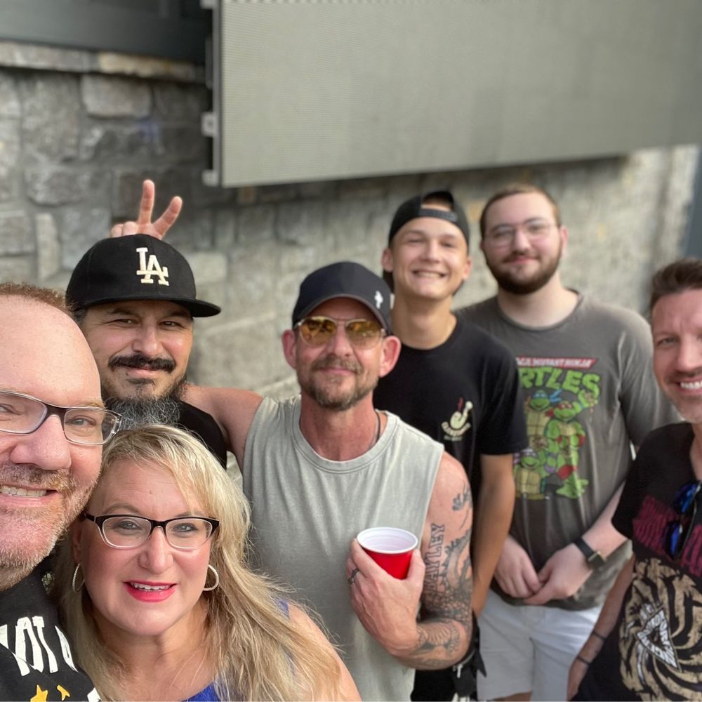 Firstbank Amphitheater - Hanging with friends. Jamie in the middle is drummer for tears for fears! This venue made it feel like we were with the band. - Music Venues Near Me - Franklin, Tennessee