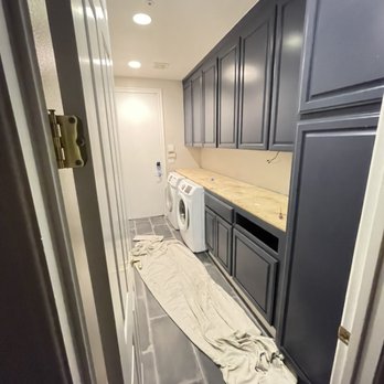 Lozano Remodeling & Construction - Laundry room cabinet resurfaced , flooring and countertop install - General Contractors Near Me Lozano Remodeling & Construction - Laundry room cabinet resurfaced , flooring and countertop install - General Contractors Near Me