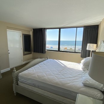 Carolina Dunes - Another MBR view with door to balcony. - Hotels Near Me - Myrtle Beach, South Carolina