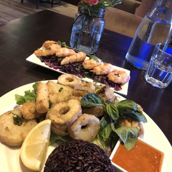 Au Lac - Salt Peppered Shrimp and Spicy Calamari, Marvelous!!! - Vegan Near Me - Los Angeles, California