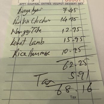 Yangon - Fed 3 people - Chinese Near Me - Burlingame, California