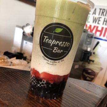 Teapresso Bar - Strawberry matcha latte :) - Bubble Tea Near Me - Kapolei, Hawaii
