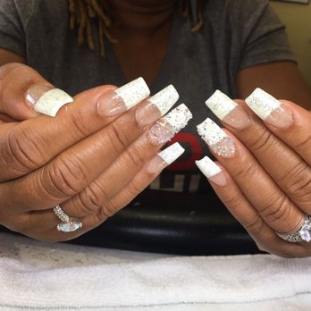 Pearl Nails and Spa - French Bling!! - Nail Salons Near Me - Long Beach, California