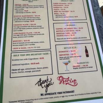 Recuerdos - Beverage menu - Tex-Mex Near Me - Round Rock, Texas