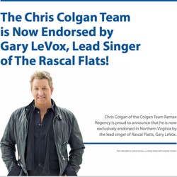 Chris Colgan Team - Keller Williams Real Estate - We are Endorsed by Gary LeVox with the Rascal Flats