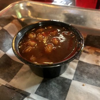 Backroads BBQ - Sample of their baked beans. - Southern Near Me - Lebanon, Indiana