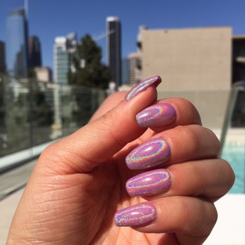 Petite Nails - Holographic gel manicure by Elsa - Nail Technicians Near Me - Arcadia, California Petite Nails - Holographic gel manicure by Elsa - Nail Technicians Near Me - Arcadia, California
