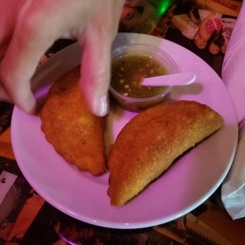 Pueblito Viejo - Empanadas con aji. So good. - Colombian Near Me - Miami, Florida Pueblito Viejo - Empanadas con aji. So good. - Colombian Near Me - Miami, Florida