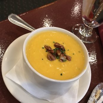 Snowgoose Grille - Winter squash soup. Daily soup of 9/22/17 - American Near Me - Saint Mary, Montana Snowgoose Grille - Winter squash soup. Daily soup of 9/22/17 - American Near Me - Saint Mary, Montana