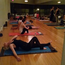 Charlotte Yoga - The yoga studio set up with heaters