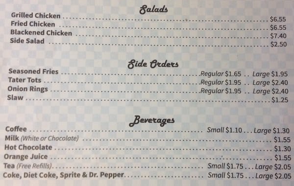 Menu photo 4 Joe's Diner Corinth, MS