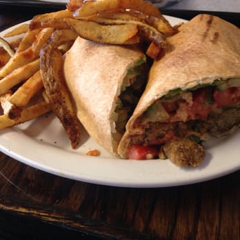 Haifa Falafel - Falafel sandwich with fries. So good. - Middle Eastern Near Me - Ann Arbor, Michigan
