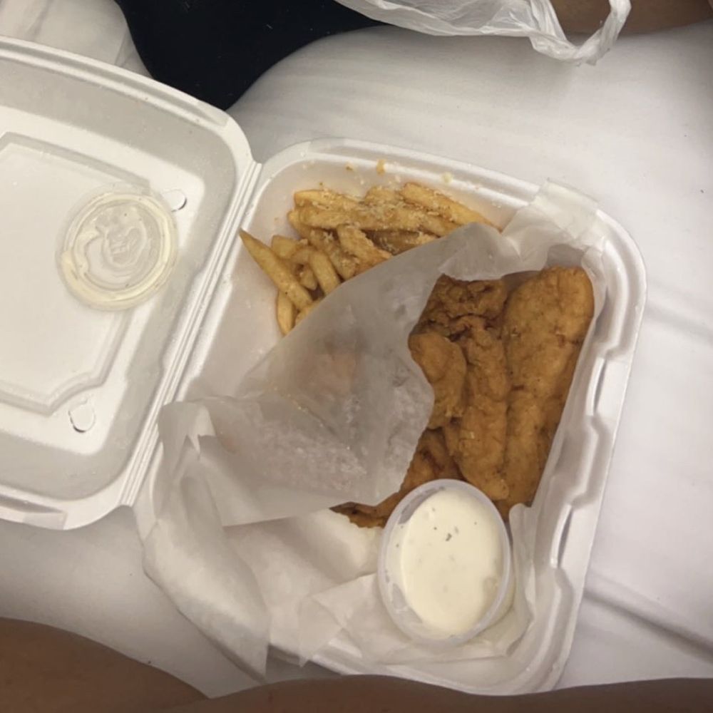 Devil's NY Pizzeria & Restaurant - 4-Chicken Tenders with Parmesan Fries Extra Ranch Dressing - Pizza Near Me - Durham, North Carolina Devil's NY Pizzeria & Restaurant - 4-Chicken Tenders with Parmesan Fries Extra Ranch Dressing - Pizza Near Me - Durham, North Carolina