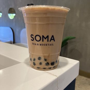SOMA Tea & Mocktail - Medium Signature Milk Tea 50% No Ice - Bubble Tea Near Me - Irvine, California SOMA Tea & Mocktail - Medium Signature Milk Tea 50% No Ice - Bubble Tea Near Me - Irvine, California
