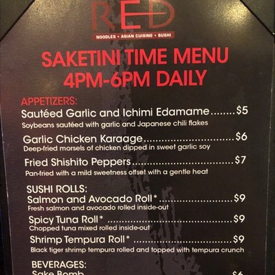 Menu photo 1 RED Asian Cuisine Las Vegas, NV Menu photo 1 RED Asian Cuisine Las Vegas, NV