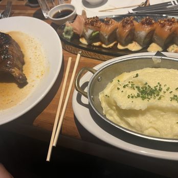 The Evie - Pork chop, mashed potatoes and sushi - American Near Me - Chicago, Illinois