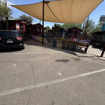 Novel Ice Cream - Covered but the patio is open air which means 105 degrees - Desserts Near Me - Phoenix, Arizona