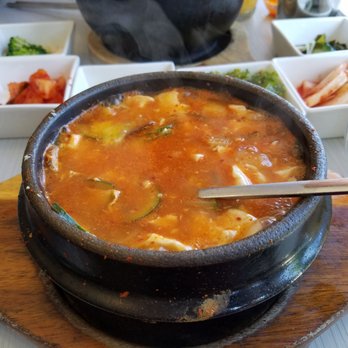 Mixed Grain - Tofu stew with shiitake mushrooms - Korean Near Me - Walnut Creek, California Mixed Grain - Tofu stew with shiitake mushrooms - Korean Near Me - Walnut Creek, California