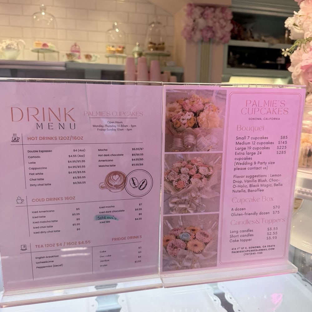 Palmie’s Cupcakes - Coffee & Tea Near Me - Sonoma, California Palmie’s Cupcakes - Coffee & Tea Near Me - Sonoma, California