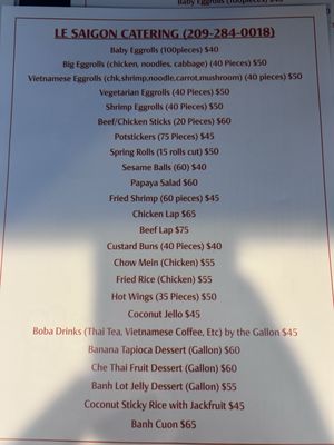 Menu photo 3 Le Saigon Modesto, CA