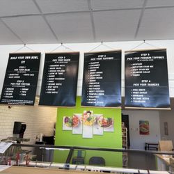 Hinoki Poke - Menu board