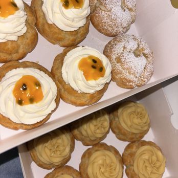 Tam’s Cream Puffs - Passion Fruit & Aloha Puff - Patisserie/Cake Shop Near Me - Orem, Utah