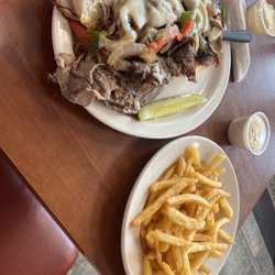 Charlie's Restaurant - Philly Cheesesteak with French fries