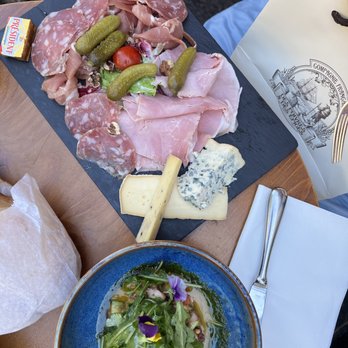 Café Louise - charcuterie board, polpo tartare - Cafes Near Me - Paris, 75 Café Louise - charcuterie board, polpo tartare - Cafes Near Me - Paris, 75