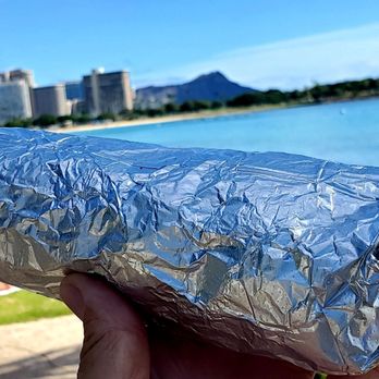 Thyda's Tacos - Lucky I Live HAWAII!!! My Chicken Burrito, with the iconic Diamond Head in the background. - Tacos Near Me - Honolulu, Hawaii Thyda's Tacos - Lucky I Live HAWAII!!! My Chicken Burrito, with the iconic Diamond Head in the background. - Tacos Near Me - Honolulu, Hawaii