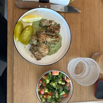 Novela Cafe Social - Israeli salad and the BEST grilled chicken I have EVER had! - Breakfast & Brunch Near Me - Miami, Florida Novela Cafe Social - Israeli salad and the BEST grilled chicken I have EVER had! - Breakfast & Brunch Near Me - Miami, Florida