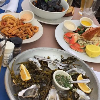 The Trident - Calamari, mussels, half a crab, and oysters - Seafood Near Me - Sausalito, California