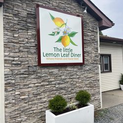Little Lemon Leaf Diner - The adorable sign that caught my eye!