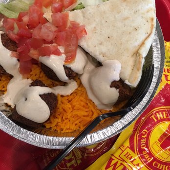 The Halal Guys - Falafel plate. - Halal Near Me - Glendale, California The Halal Guys - Falafel plate. - Halal Near Me - Glendale, California