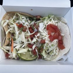 Sabor Latin Street Grill - Davidson - Ground beef taco & fish taco