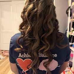 Focus Hair Studio - I asked for touch up to cover my grays and to curl my hair. She did my highlights at my previous visit.
