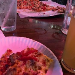 Annex the Lord Stanley's - Bad photo, amazing sausage, pepperoni, onion, red pepper pizza pie.