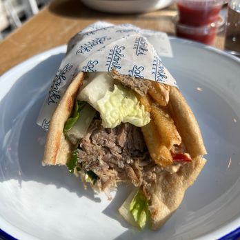 Saloniki Greek - Braised Pork Pita - Greek Near Me - Boston, Massachusetts Saloniki Greek - Braised Pork Pita - Greek Near Me - Boston, Massachusetts