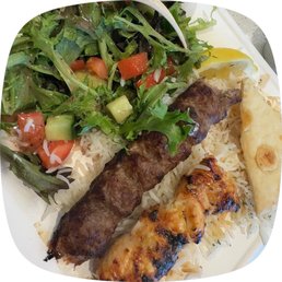 Chicken and Koobideh Kabob plate so good!!!! Chicken and Koobideh Kabob plate so good!!!!