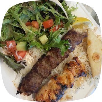 Luna Grill Buena Park - Chicken and Koobideh Kabob plate so good!!!! - Mediterranean Near Me - Buena Park, California Luna Grill Buena Park - Chicken and Koobideh Kabob plate so good!!!! - Mediterranean Near Me - Buena Park, California