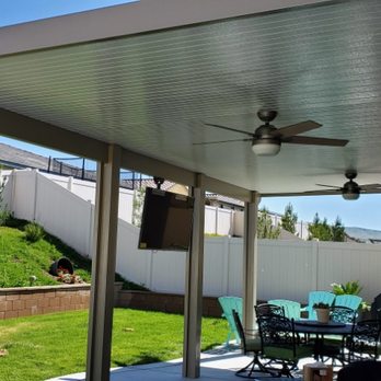Spartek Builders - Solid top with fans and tv mount - General Contractors Near Me Spartek Builders - Solid top with fans and tv mount - General Contractors Near Me