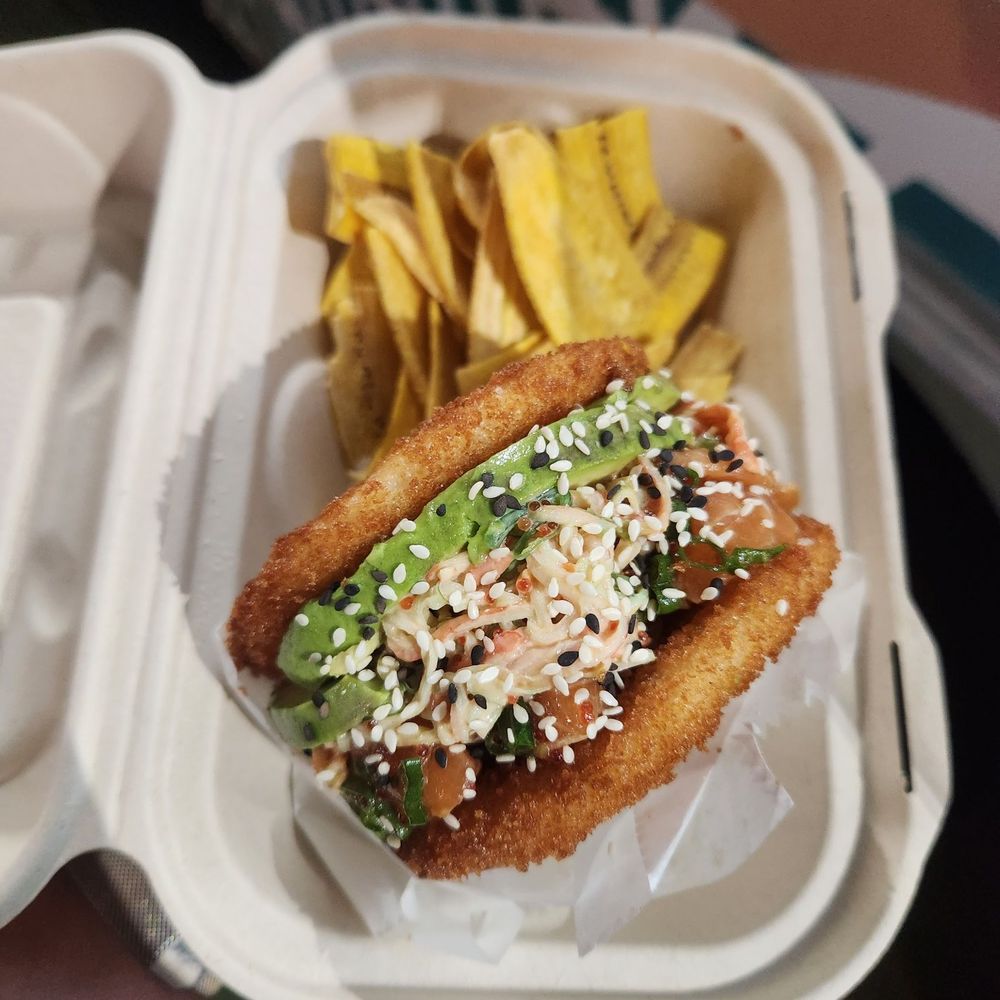 Salmon Sushi Burger Salmon Sushi Burger